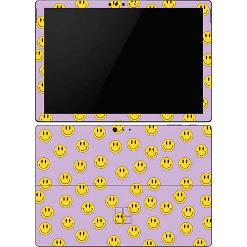 Purple Happy Face Pattern Surface Pro 6 Skin