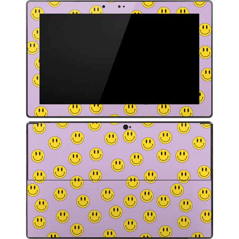 Purple Happy Face Pattern Surface Pro Tablet Skin