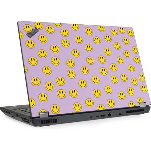 Purple Happy Face Pattern Lenovo ThinkPad Skin