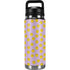 Purple Happy Face Pattern YETI Rambler 26oz Bottle Skin