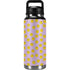 Purple Happy Face Pattern YETI Rambler 36oz Bottle Skin