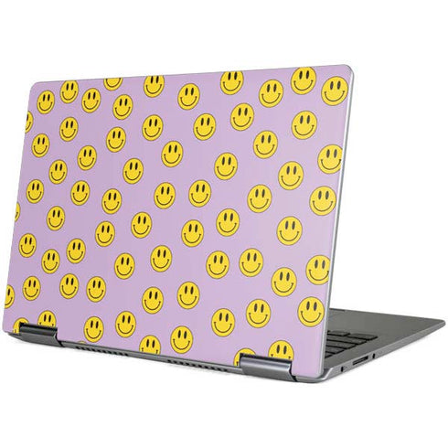 Purple Happy Face Pattern Yoga 710 14in Skin