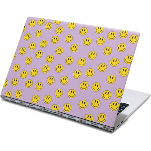 Purple Happy Face Pattern Yoga 910 2-in-1 14in Touch-Screen Skin
