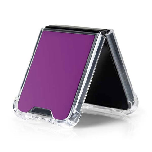 Purple Galaxy Z Flip5 5G Clear Case