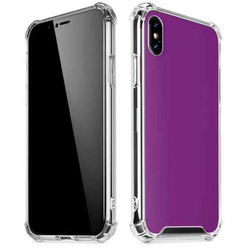 Purple iPhone XS Max Clear Case
