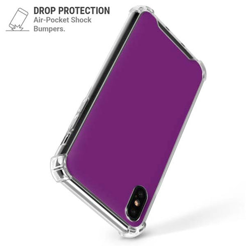 Purple iPhone XS Max Clear Case
