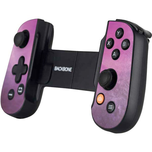Purple Space Marble Backbone One for iPhone Game Controller Skin