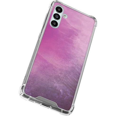 Purple Space Marble Galaxy A13 5G Clear Case