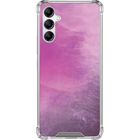 Purple Space Marble Galaxy A14 5G Clear Case