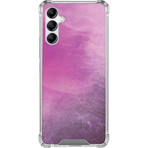 Purple Space Marble Galaxy A15 5G Clear Case