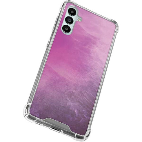 Purple Space Marble Galaxy A15 5G Clear Case