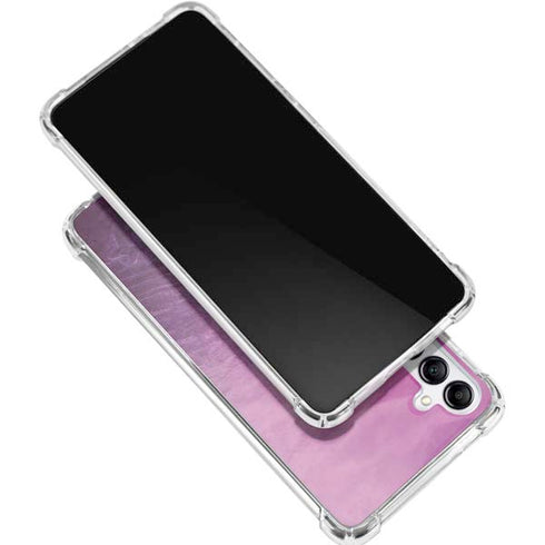 Purple Space Marble Galaxy A15 5G Clear Case