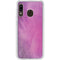Purple Space Marble Galaxy A20 Clear Case