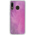 Purple Space Marble Galaxy A20 Clear Case