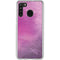 Purple Space Marble Galaxy A21 Clear Case