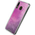 Purple Space Marble Galaxy A30 Clear Case