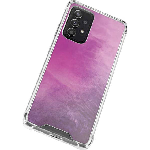 Purple Space Marble Galaxy A52 5G Clear Case