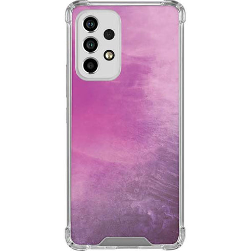 Purple Space Marble Galaxy A53 5G Clear Case