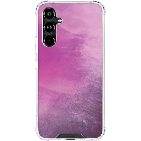 Purple Space Marble Galaxy A54 5G Clear Case