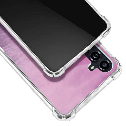 Purple Space Marble Galaxy A54 5G Clear Case