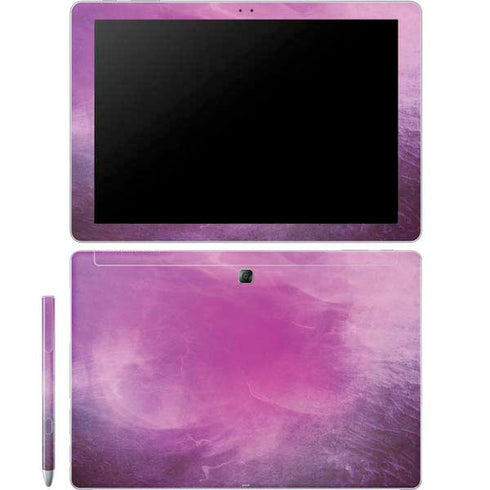 Purple Space Marble Galaxy Book 12in Skin