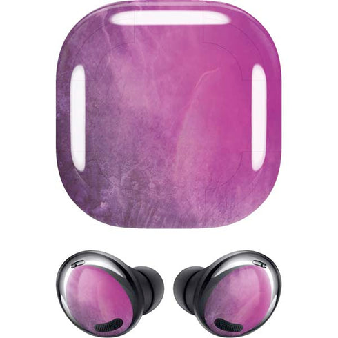 Purple Space Marble Galaxy Buds Pro Skin