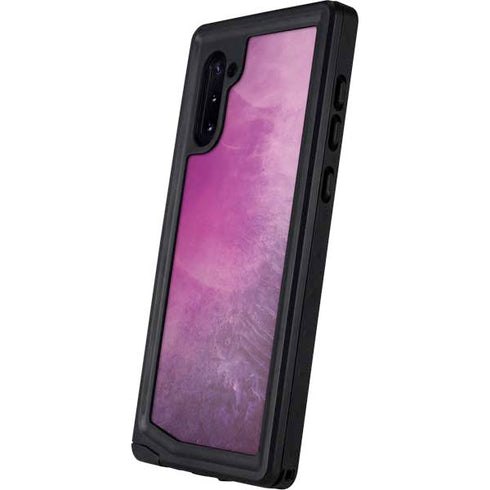 Purple Space Marble Galaxy Note 10 Waterproof Case