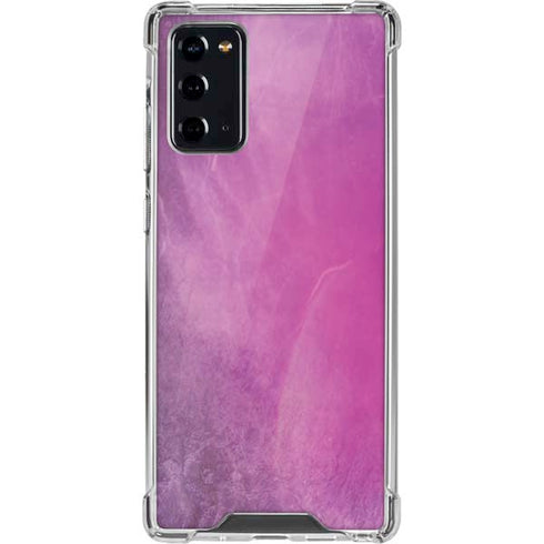 Purple Space Marble Galaxy Note20 5G Clear Case
