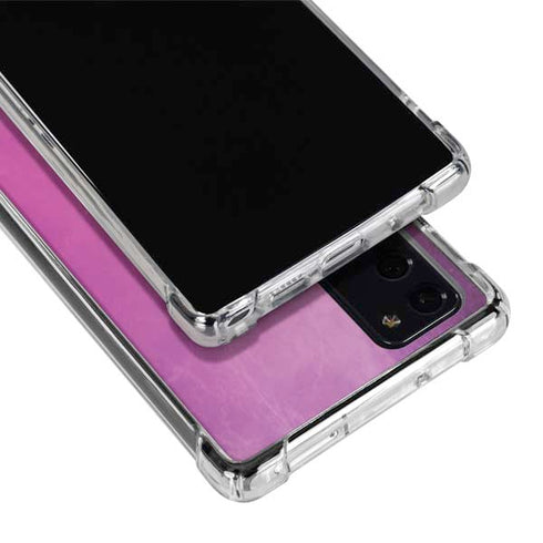 Purple Space Marble Galaxy Note20 5G Clear Case