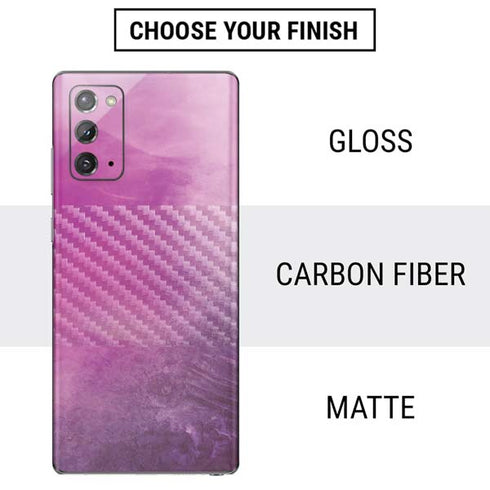 Purple Space Marble Galaxy Note20 5G Skin