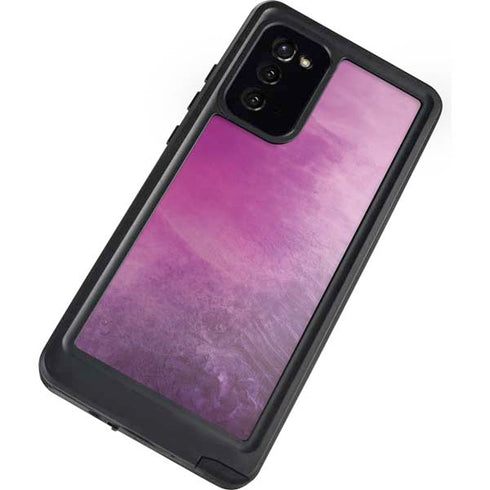 Purple Space Marble Galaxy Note20 5G Waterproof Case
