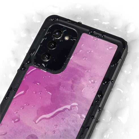 Purple Space Marble Galaxy Note20 5G Waterproof Case