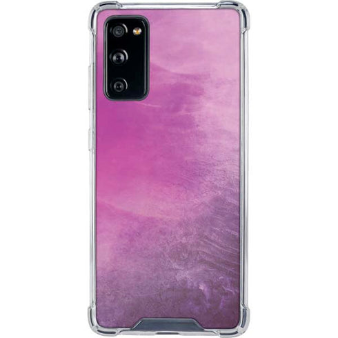 Purple Space Marble Galaxy S20 FE Clear Case