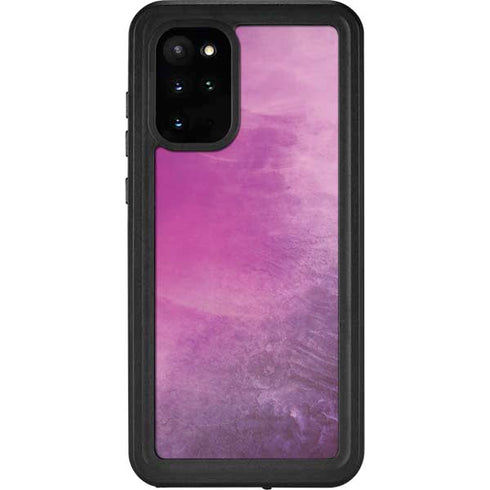 Purple Space Marble Galaxy S20 Plus Waterproof Case