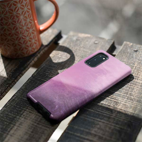 Purple Space Marble Galaxy S20 Pro Case
