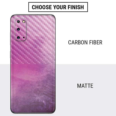 Purple Space Marble Galaxy S20 Skin