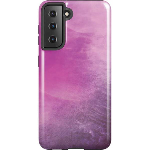 Purple Space Marble Galaxy S21 5G Pro Case