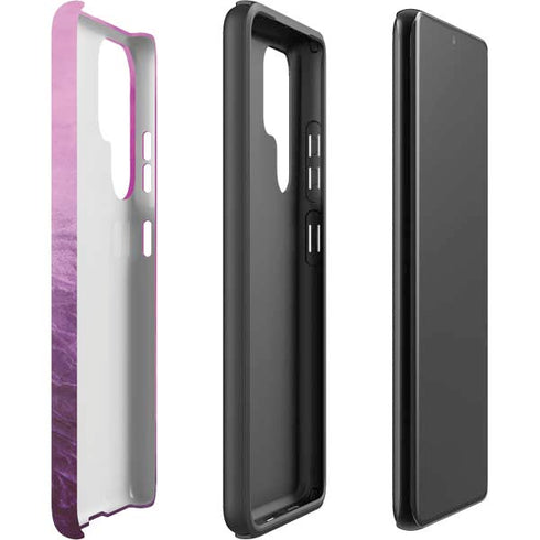 Purple Space Marble Galaxy S22 Ultra Pro Case