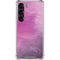 Purple Space Marble Galaxy S23 Clear Case