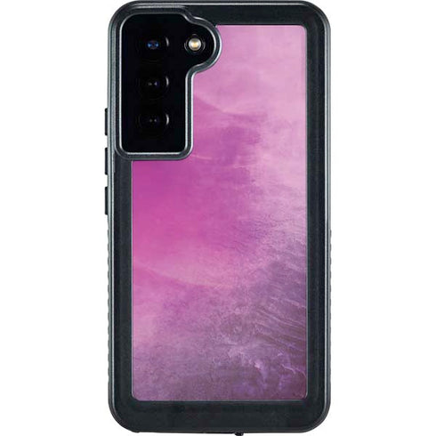 Purple Space Marble Galaxy S23 Plus Waterproof Case