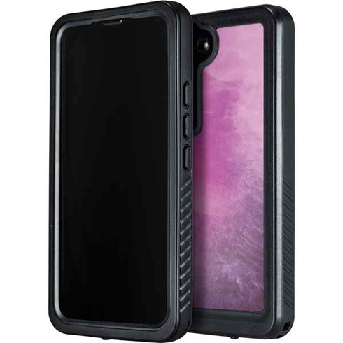 Purple Space Marble Galaxy S23 Waterproof Case