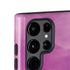 Purple Space Marble Galaxy S24 Ultra Impact Case