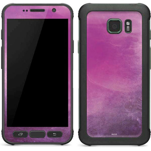 Purple Space Marble Galaxy S7 Active Skin