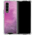 Purple Space Marble Galaxy Z Fold4 5G Clear Case