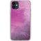 Purple Space Marble iPhone 11 Clear Case
