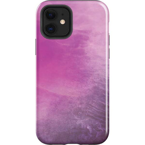 Purple Space Marble iPhone 12 Impact Case