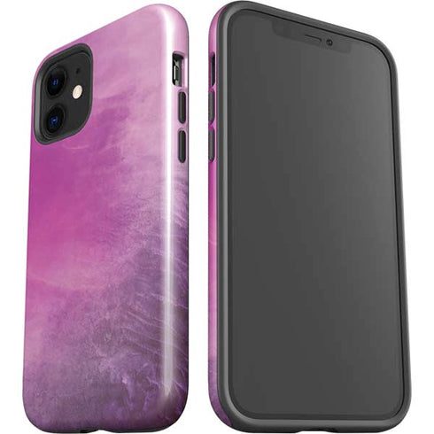 Purple Space Marble iPhone 12 Impact Case