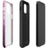 Purple Space Marble iPhone 12 Pro Impact Case