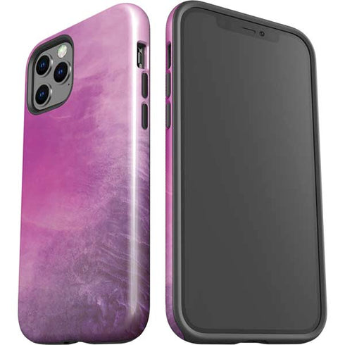 Purple Space Marble iPhone 12 Pro Impact Case