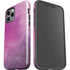 Purple Space Marble iPhone 12 Pro Impact Case